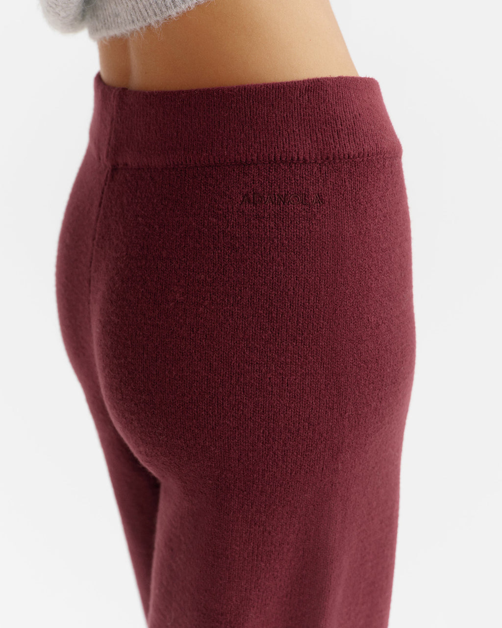 Knit Straight Leg Sweatpants - Damson