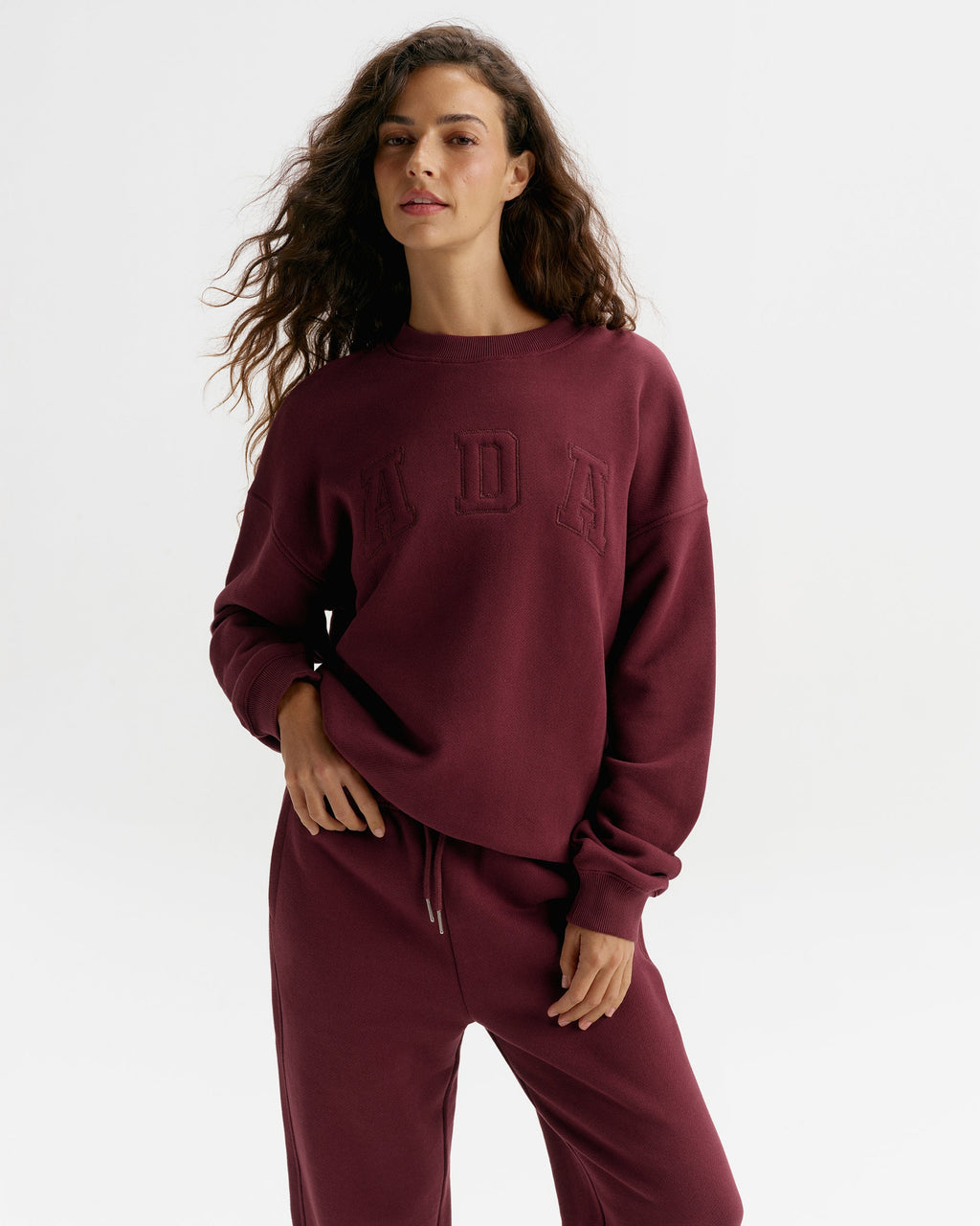 Classic Oversized Sweatshirt - Damson