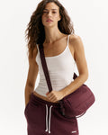 Branded Multi-Strap Bag - Damson