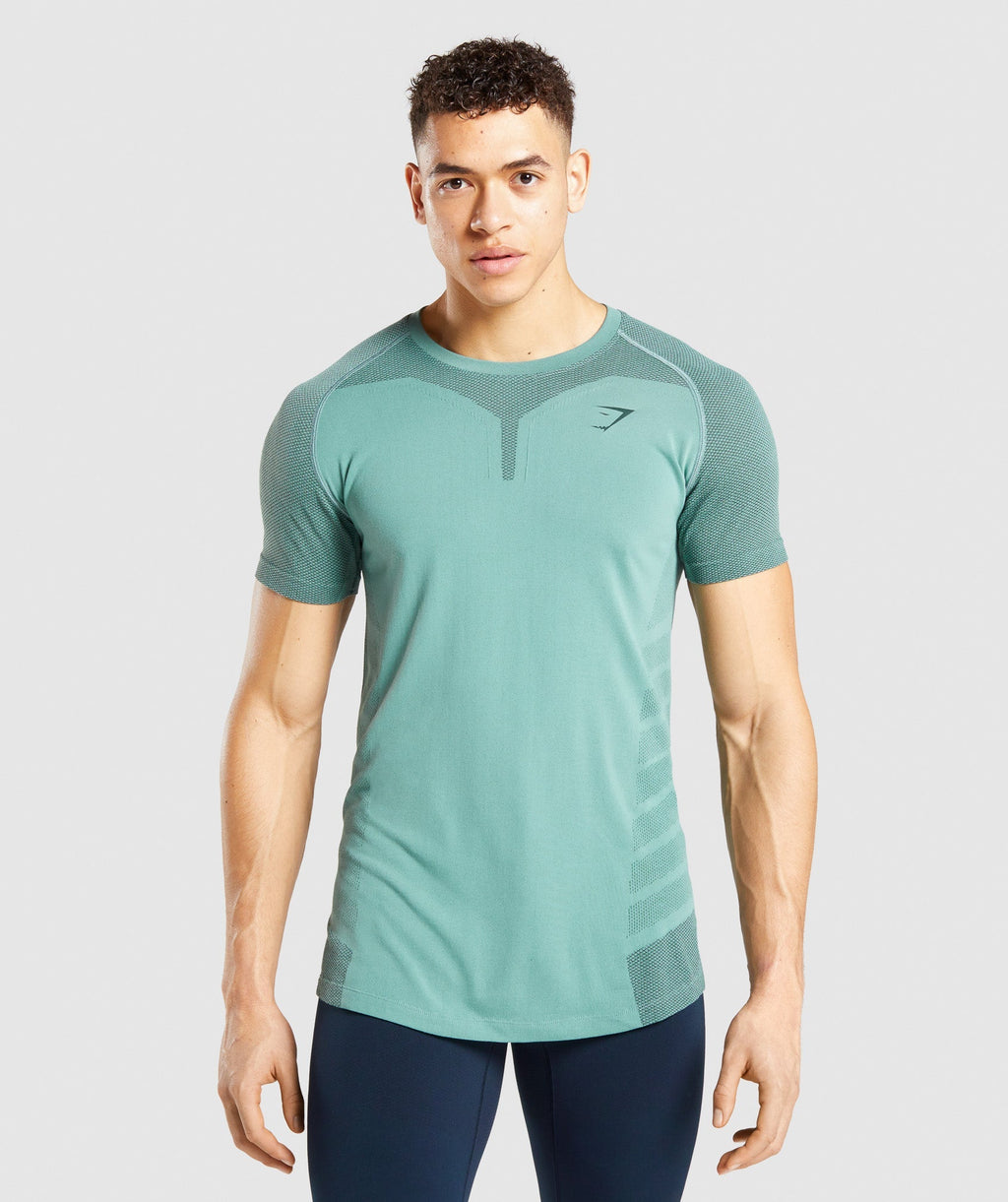 Gymshark 315 T-Shirt - Light Green/Dark Green