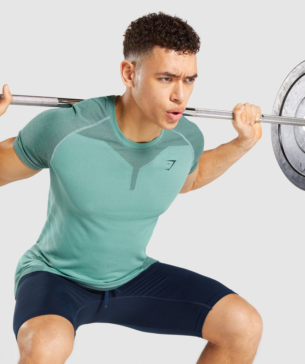 Gymshark 315 T-Shirt - Light Green/Dark Green