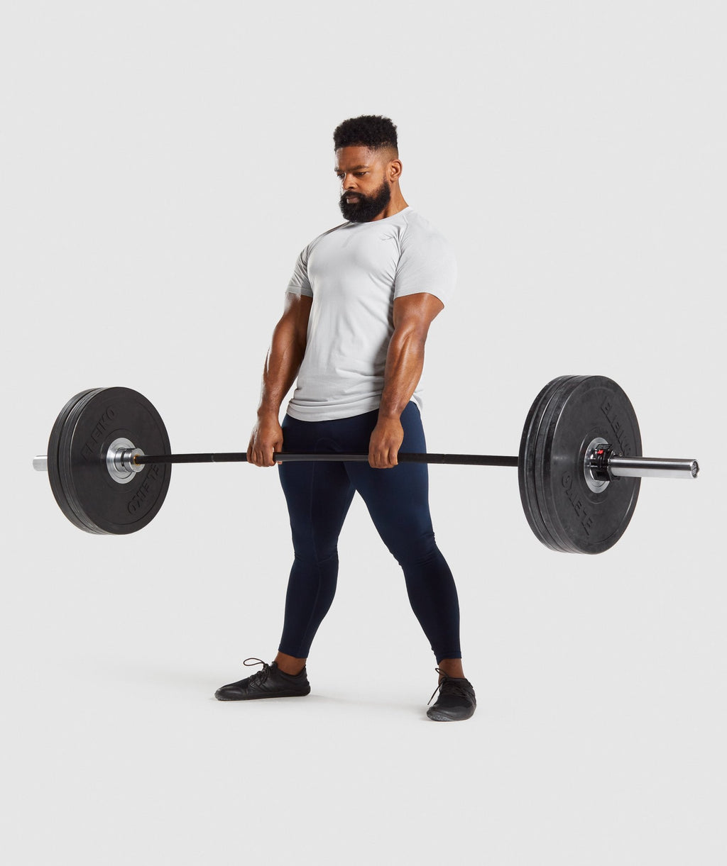 Gymshark 315 T-Shirt - Light Grey/Smokey Grey