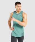 Gymshark 315 Tank - Light Green/Dark Green