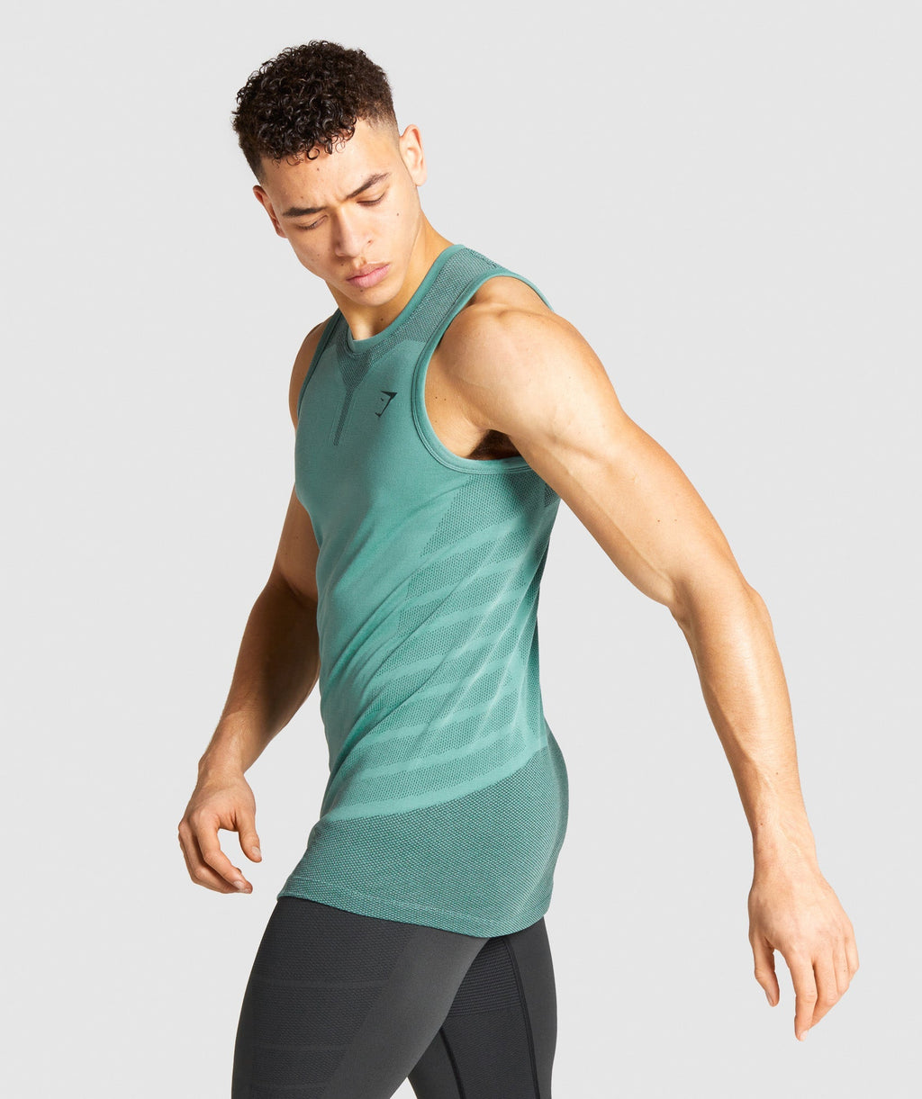Gymshark 315 Tank - Light Green/Dark Green