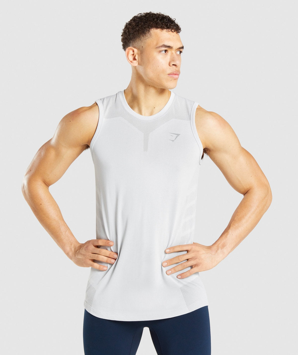 Gymshark 315 Tank - Light Grey/Smokey Grey