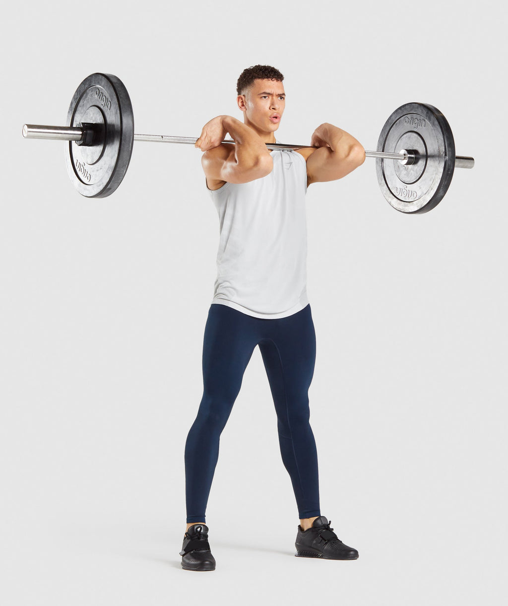 Gymshark 315 Tank - Light Grey/Smokey Grey