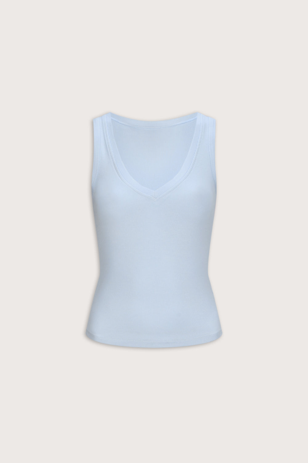365 Rib Reversible Tank - Baby Blue