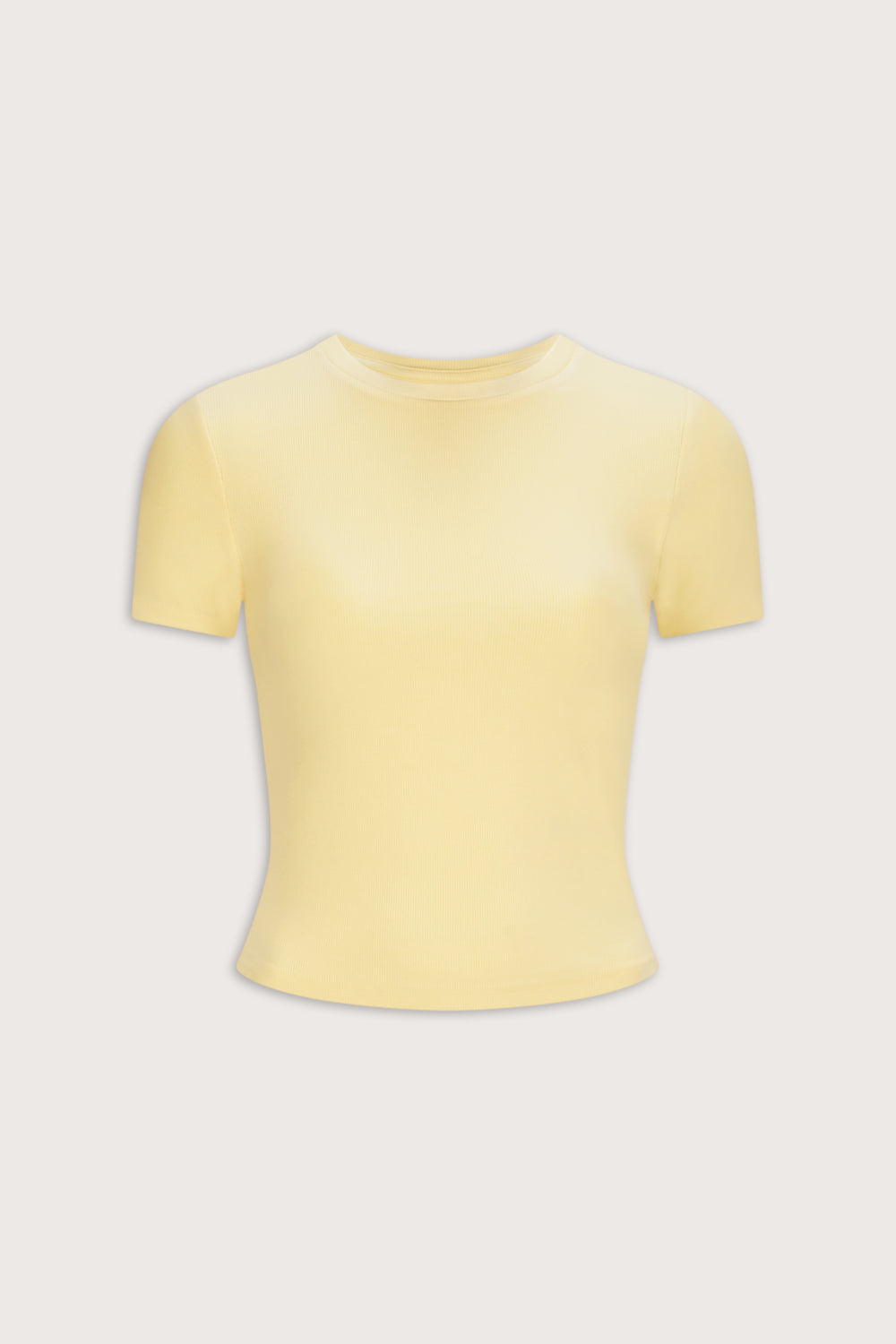 365 Rib T-Shirt - Lemon Yellow