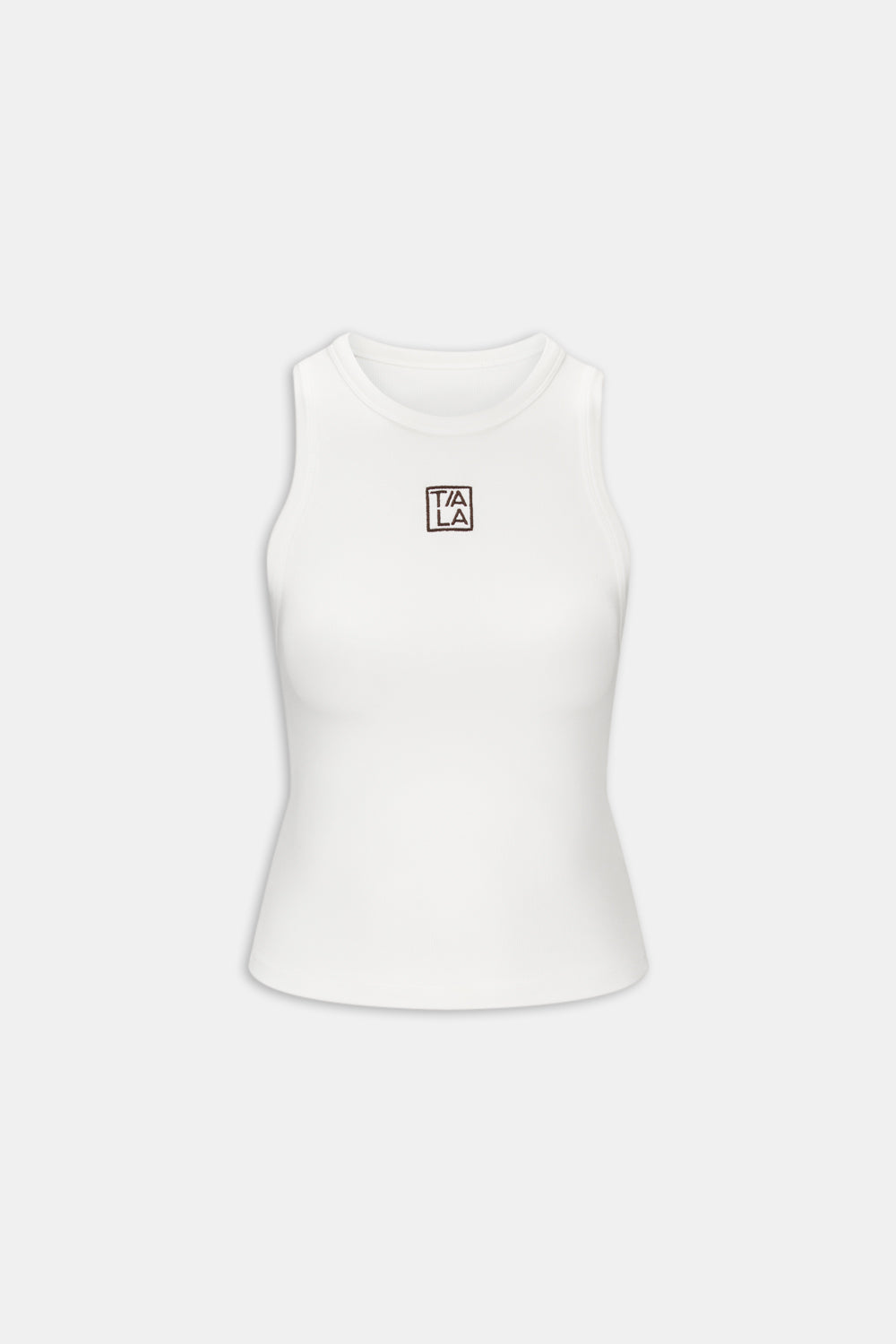 365 Rib Logo Racer Vest - Coconut Milk