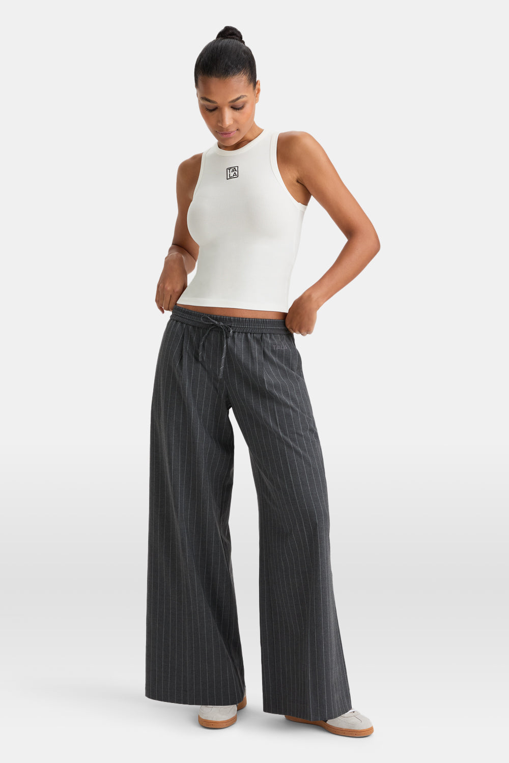 365 Rib Logo Racer Vest - Coconut Milk