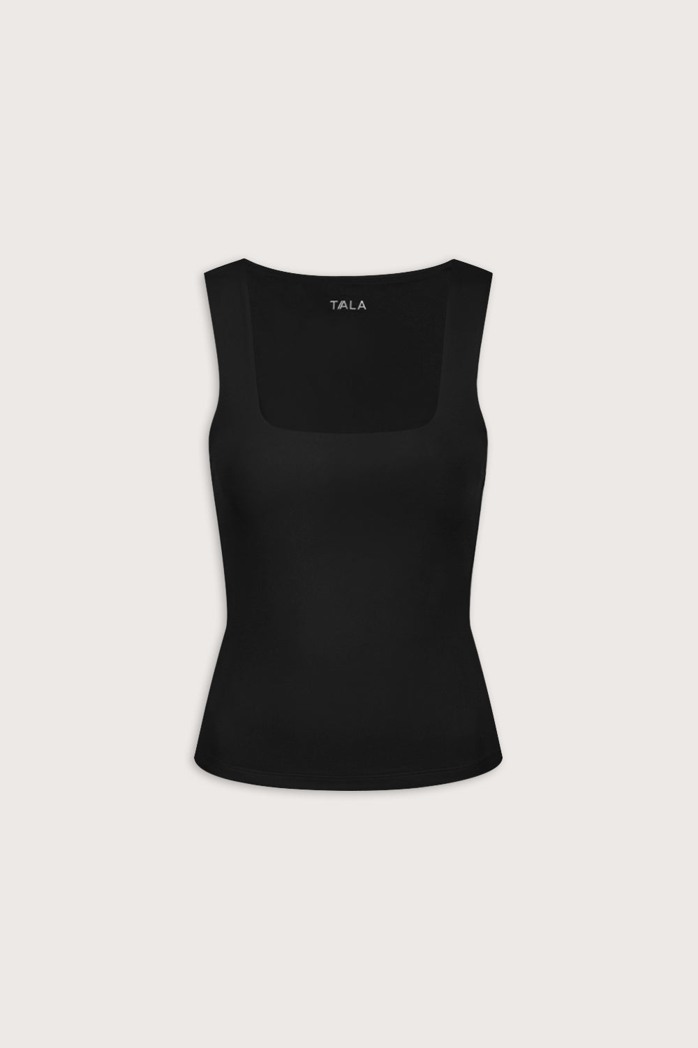 365 Square Neck Vest - Shadow Black