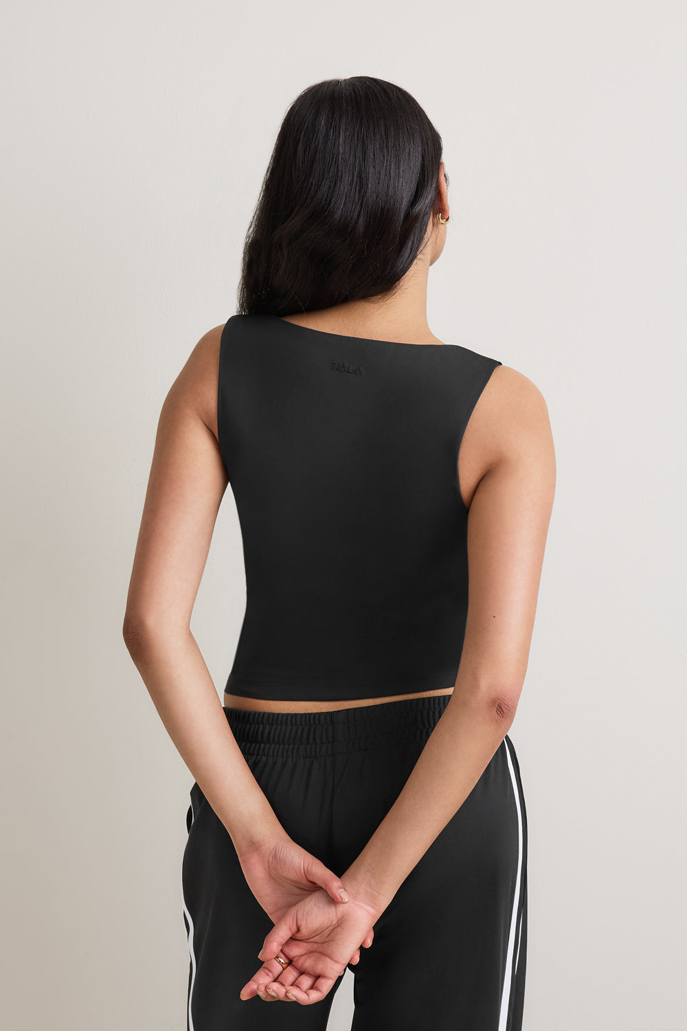 365 Square Neck Vest - Shadow Black