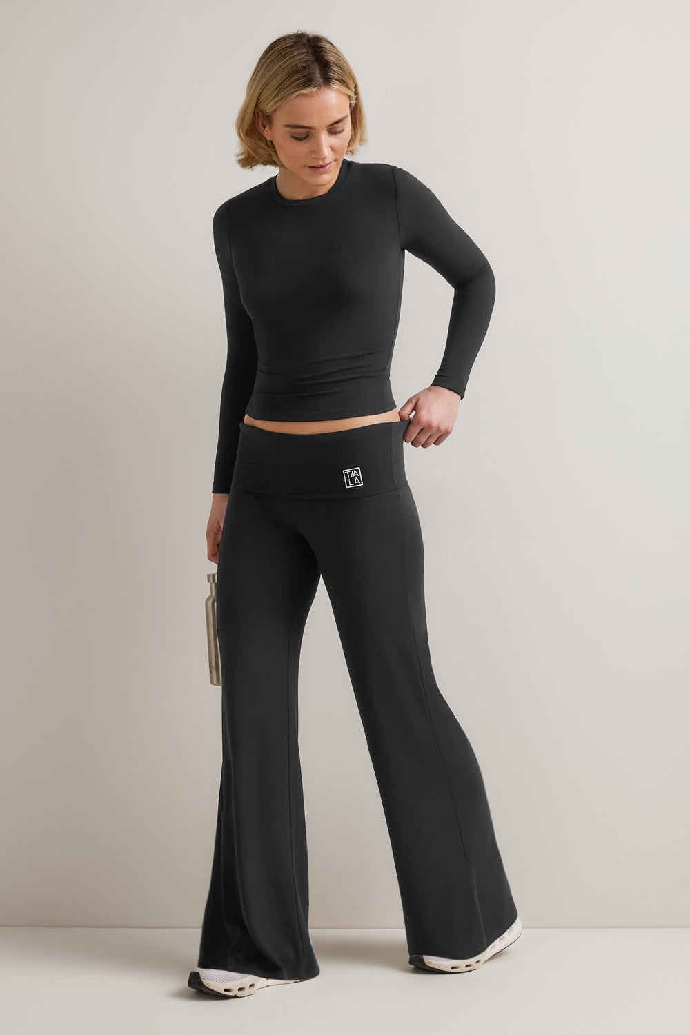 365 Rib Top - Shadow Black
