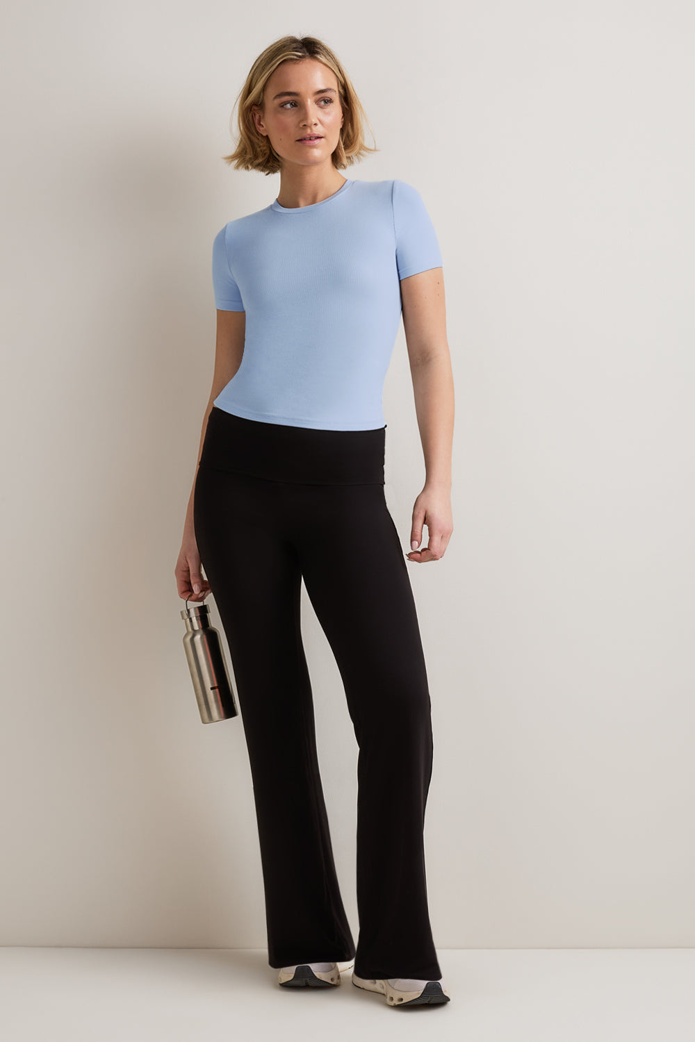 365 Rib T-Shirt - Baby Blue