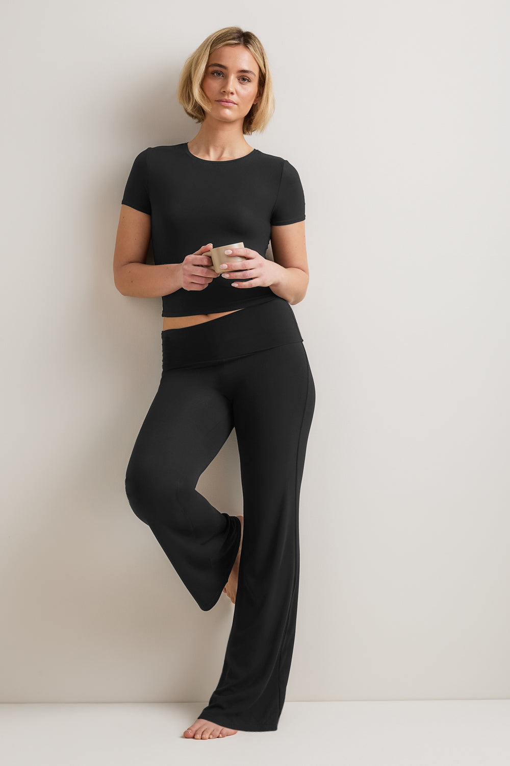 365 Rib T-Shirt - Shadow Black