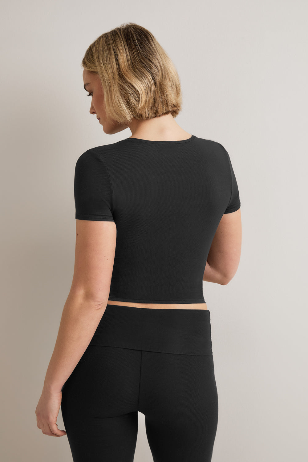 365 Rib T-Shirt - Shadow Black