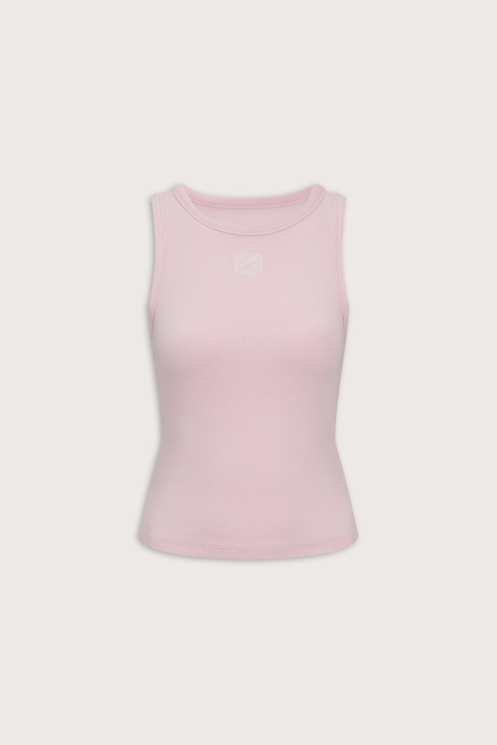 365 Rib Longline Logo Racer Vest - Ballet Pink