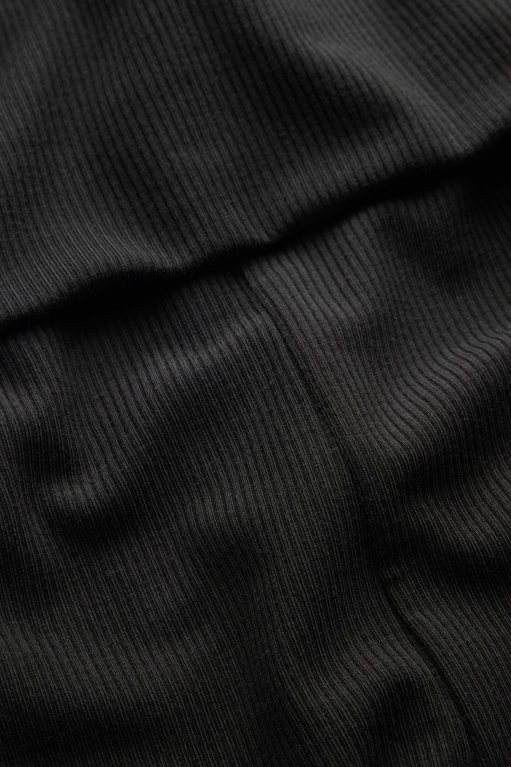365 Rib Fold Waist Flared Trousers - Shadow Black