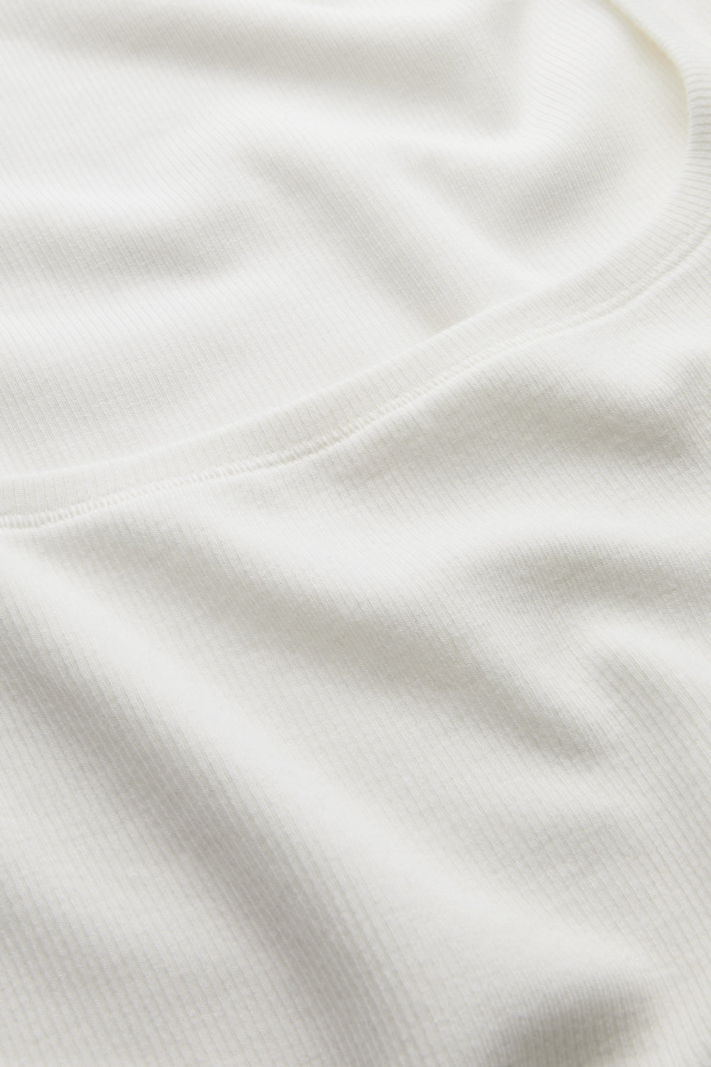 365 Rib Square Neck Vest - Coconut Milk