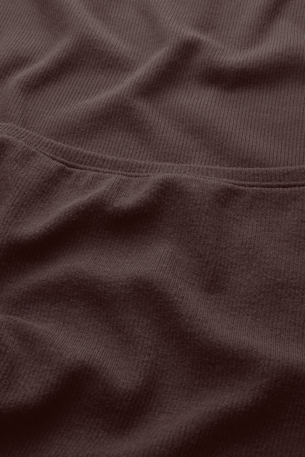 365 Rib Square Neck Vest - Espresso