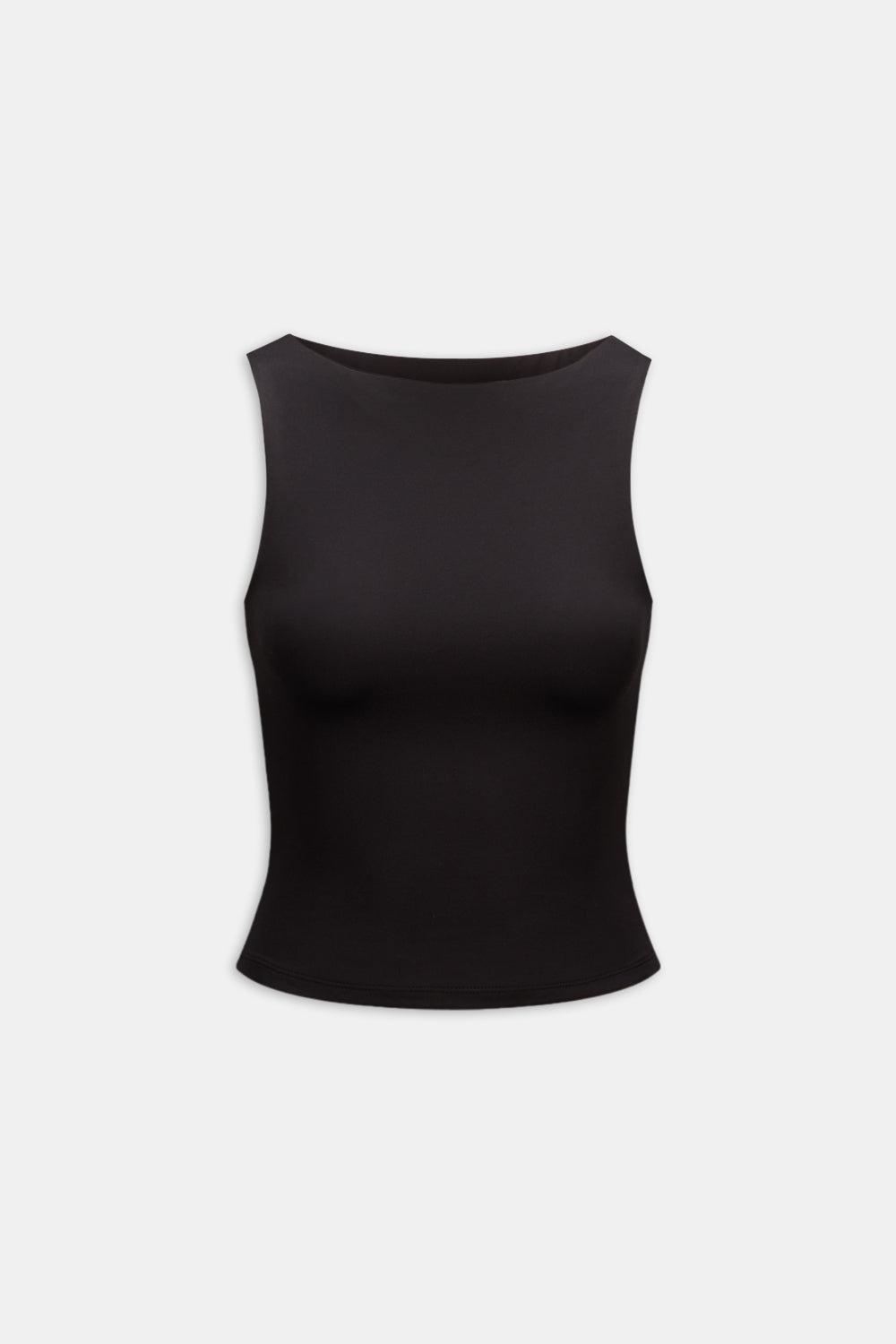 365 Boat Neck Tank - Shadow Black