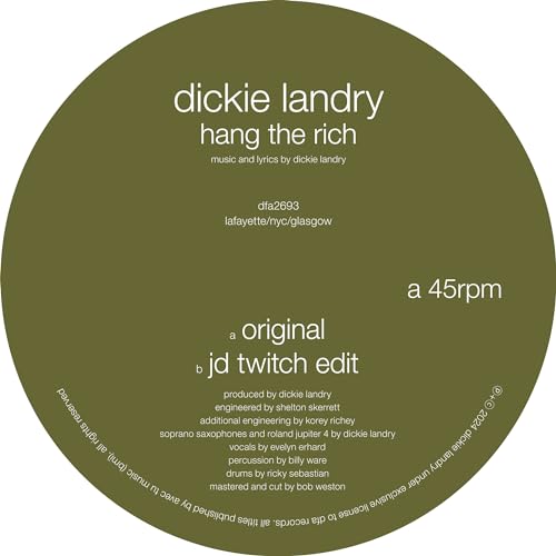 Dickie Landry - Hang The Rich [VINYL]