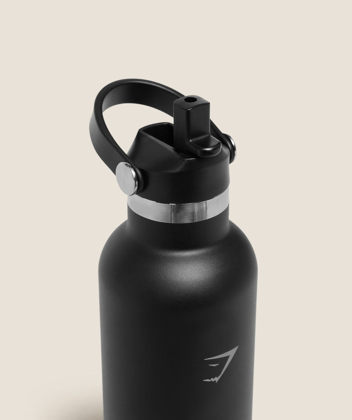 Gymshark 700ml Metal Insulated Straw Bottle - Black
