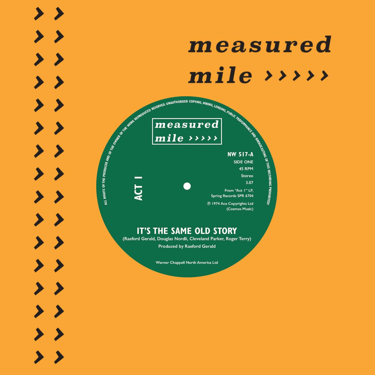 Act 1 / Ivano Fossati - It’s The Same Old Story / Night Of The Wolf (Tema Del Lupo) [7"] [VINYL]