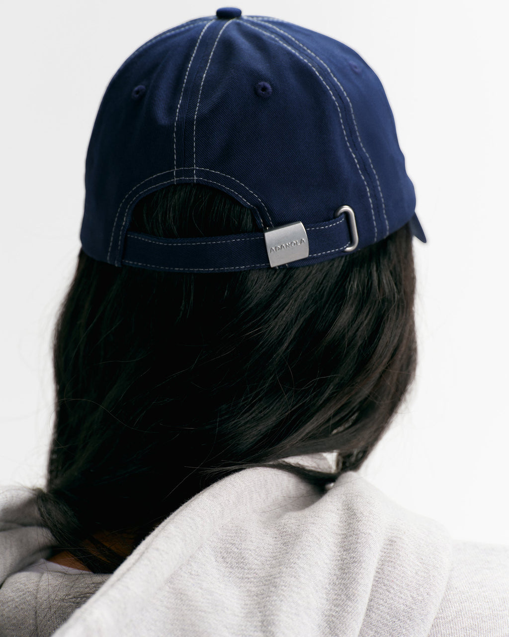 Contrast Stitch Cap - Navy Blue