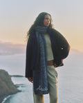 Knit Marl Scarf - Navy Blue