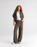 Knit Straight Leg Sweatpants - Cocoa Marl