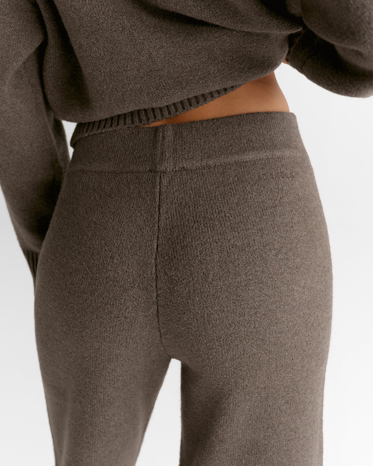 Knit Straight Leg Sweatpants - Cocoa Marl