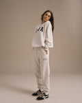 ADA Cuffed Sweatpants - Light Grey Melange