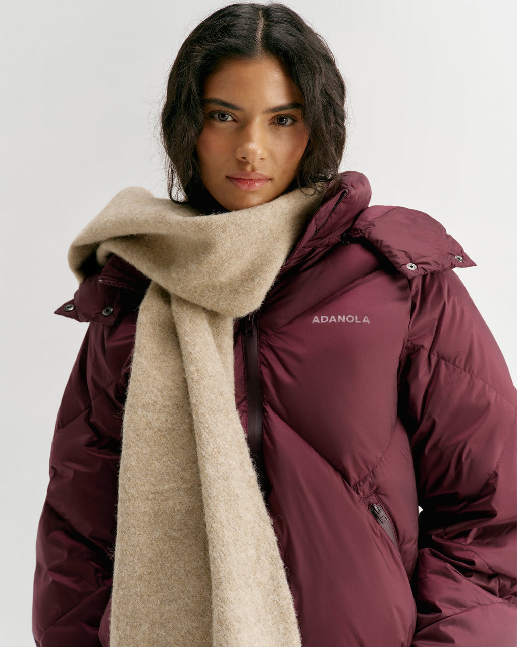 Brushed Scarf - Stone