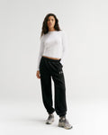Cuffed Sweatpants - Black