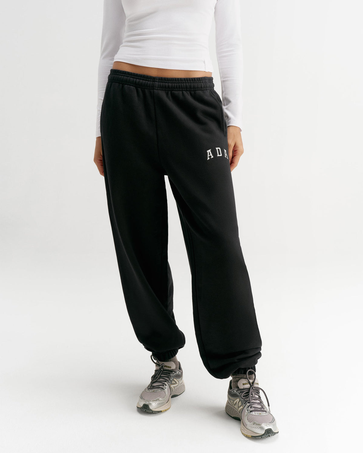 Cuffed Sweatpants - Black