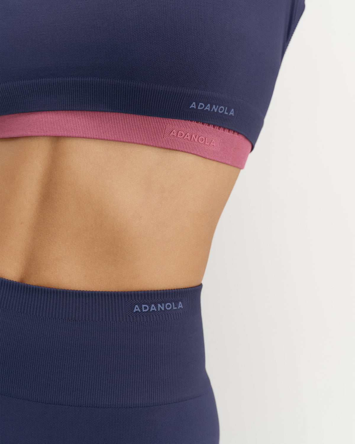 Classic Seamless Open Back Top - Navy Blue