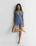Crop Shorts - Denim Blue