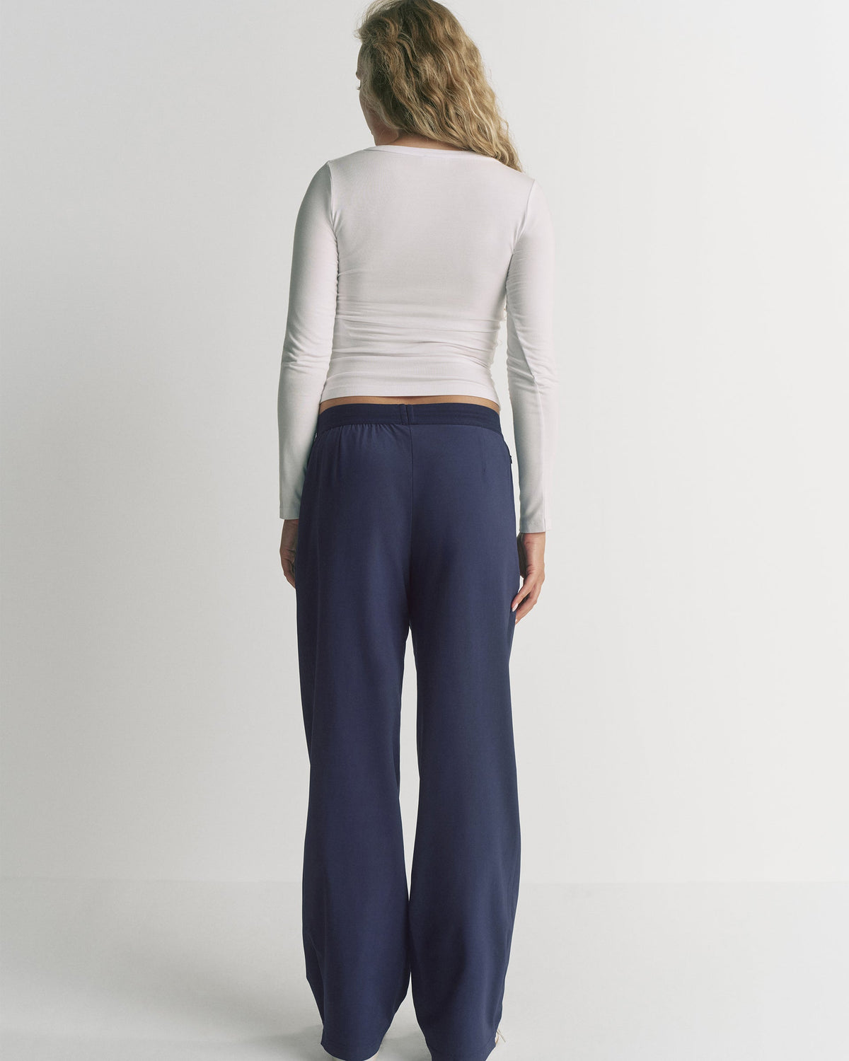 Adanola Waistband Trousers - Navy Blue