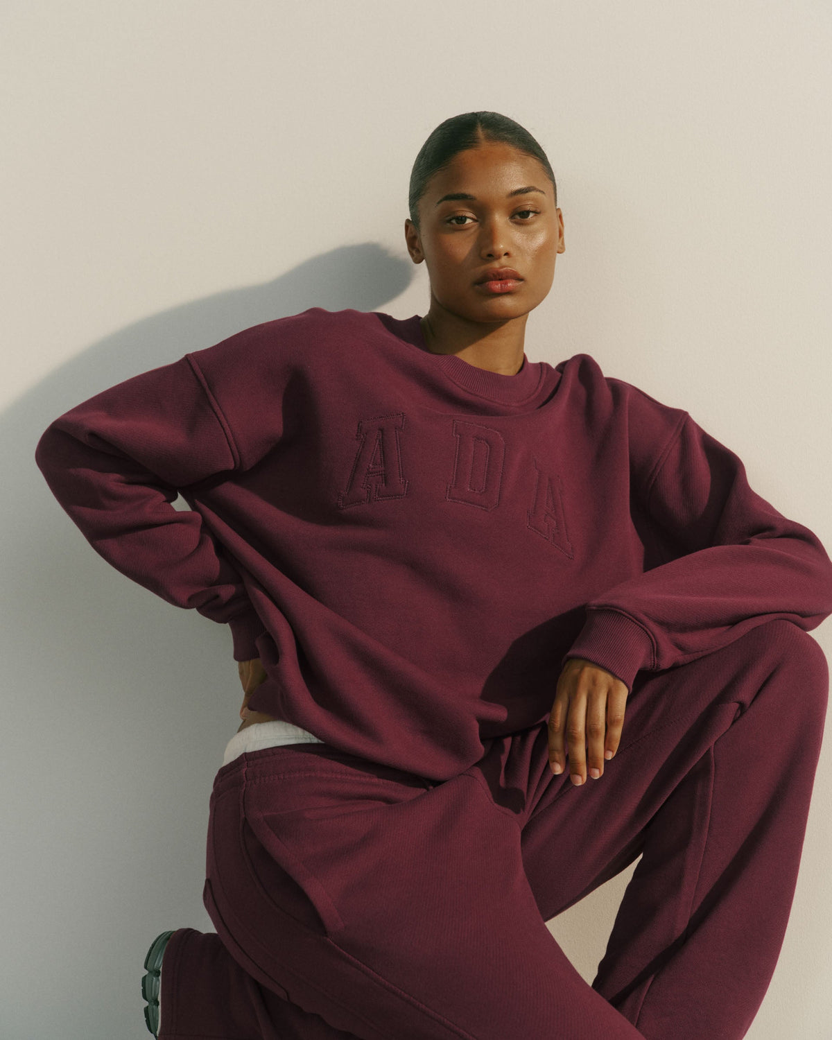 Classic Oversized Sweatshirt - Damson