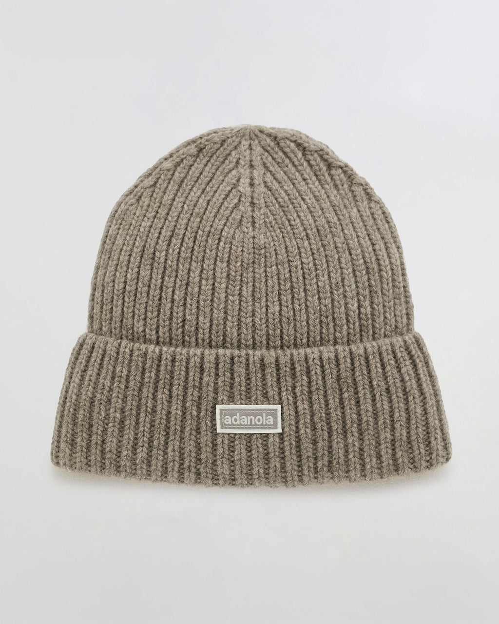 Rib Knit Beanie - Stone Marl