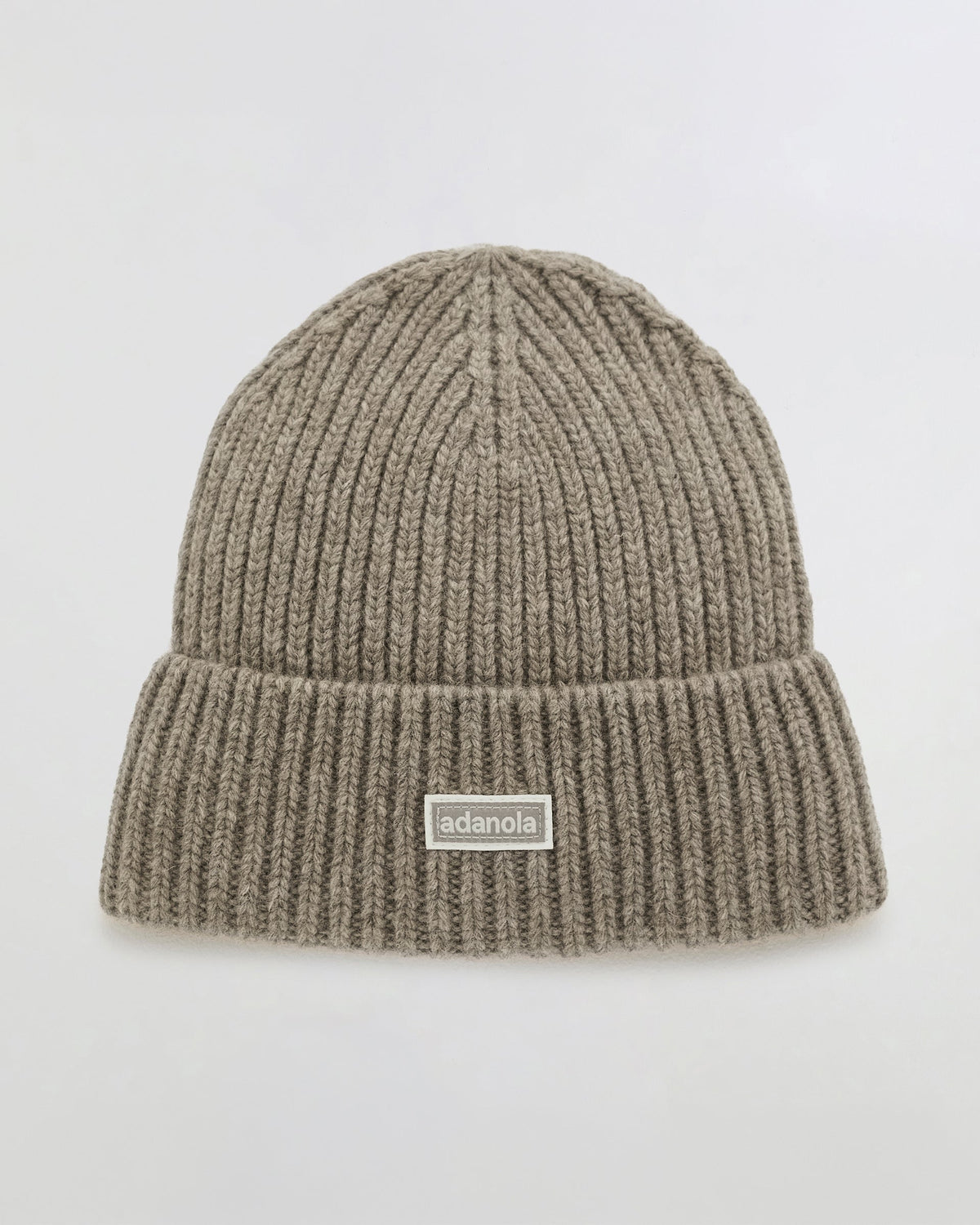 Rib Knit Beanie - Stone Marl
