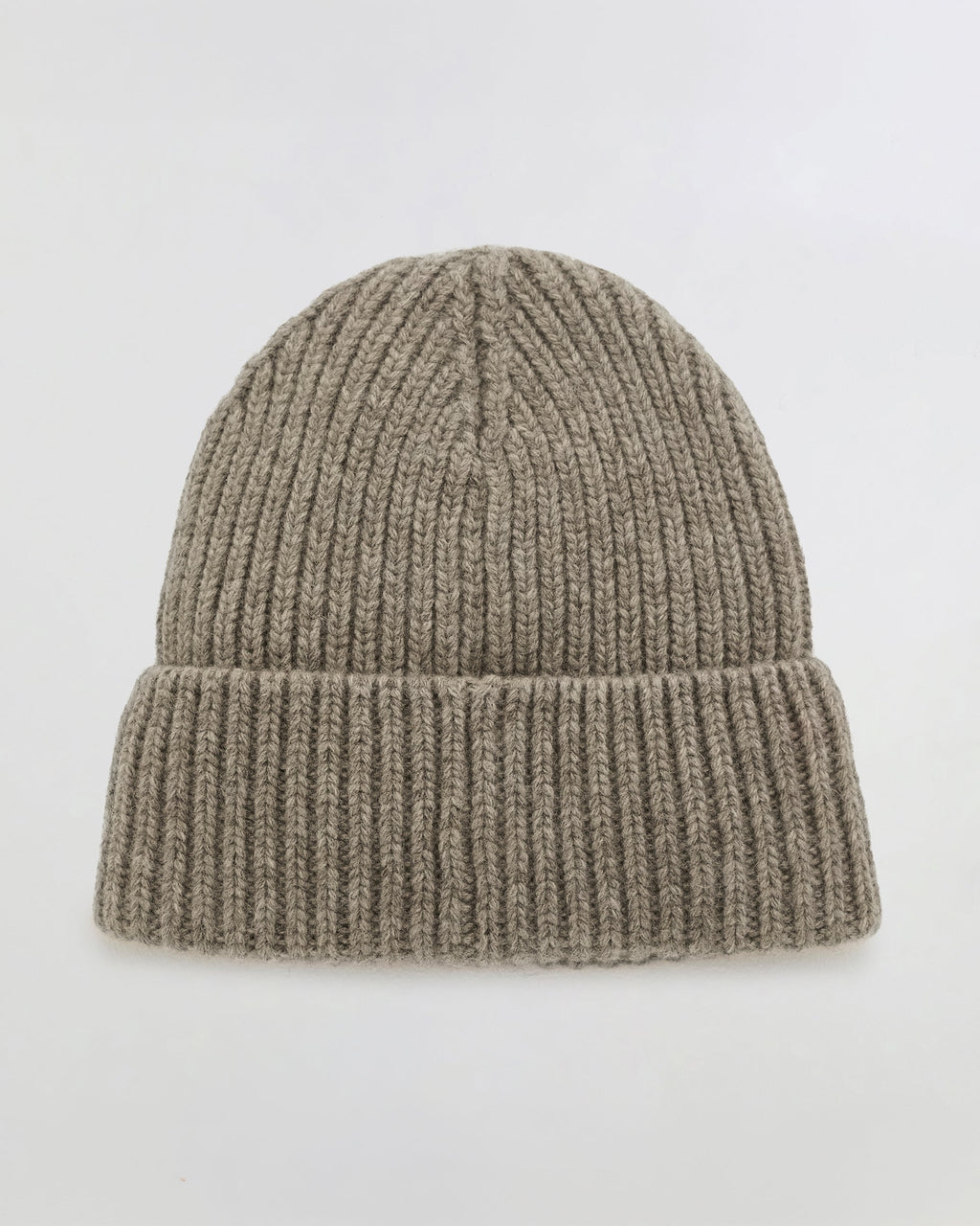 Rib Knit Beanie - Stone Marl
