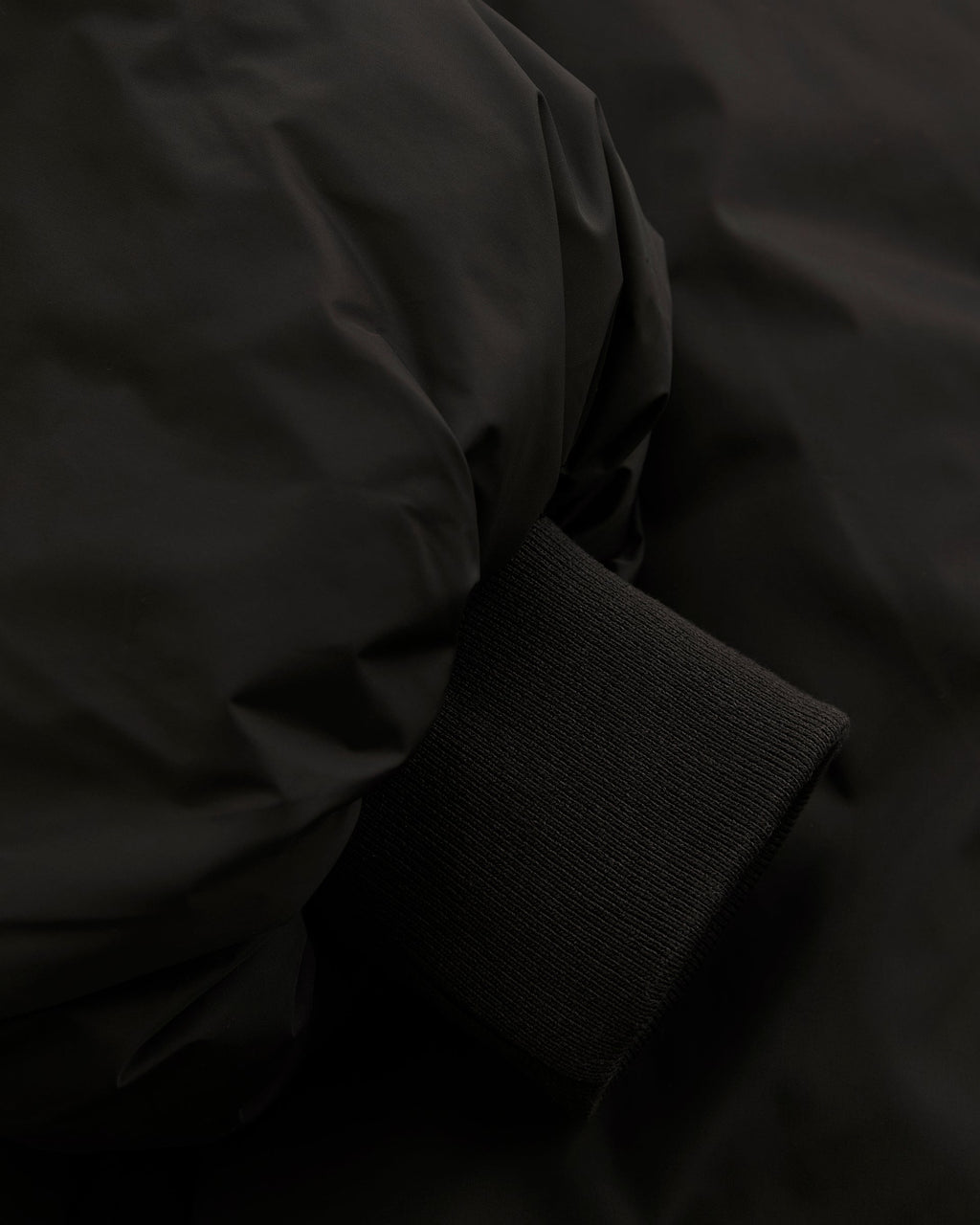Funnel Neck Balloon Sleeve Down Puffer Jacket - Coffee Bean