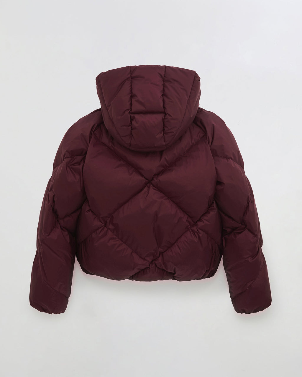 Diamond Down Puffer Jacket - Damson
