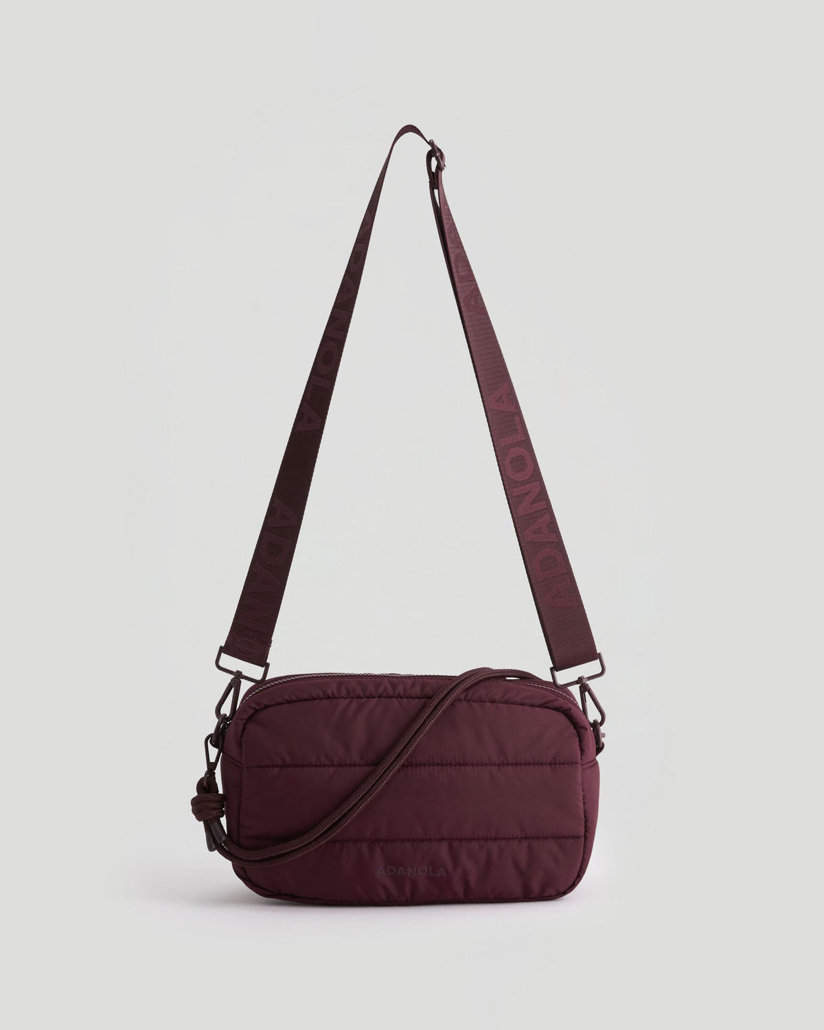 Branded Multi-Strap Bag - Damson
