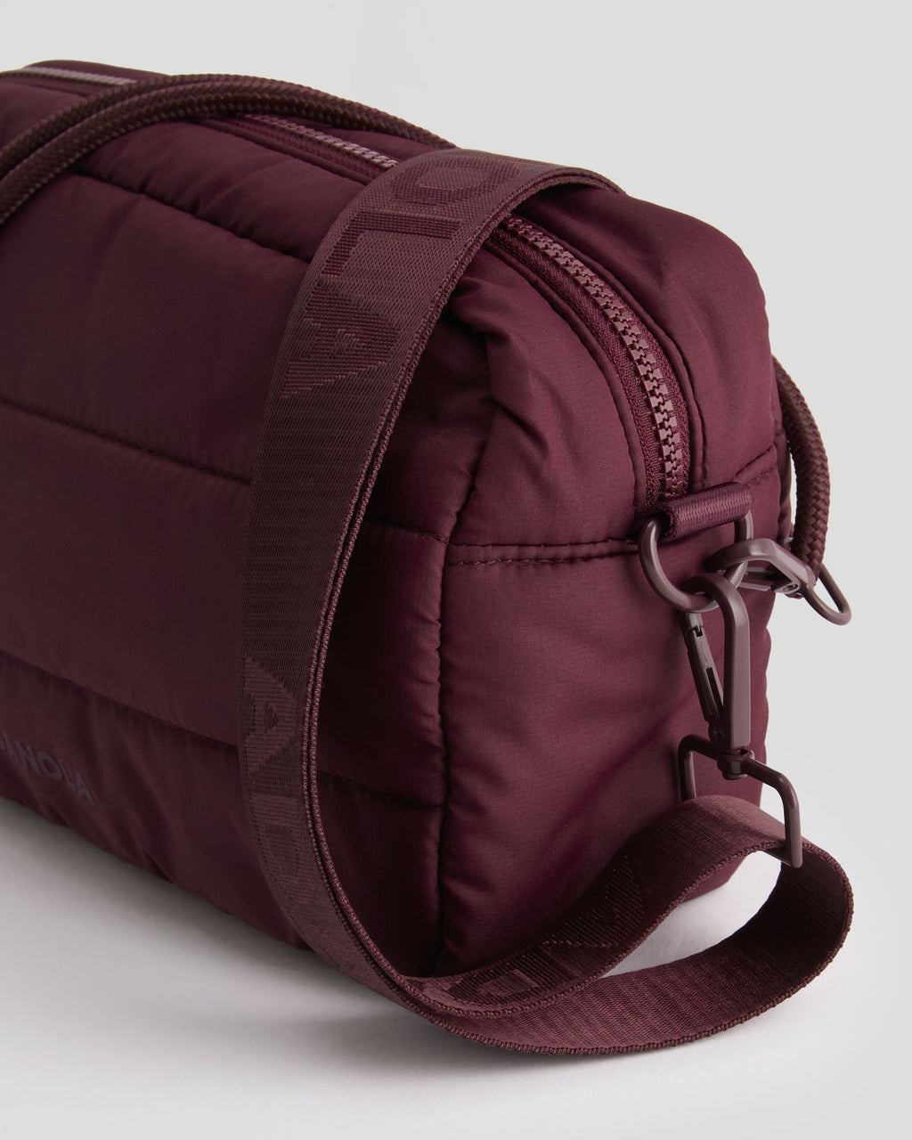 Branded Multi-Strap Bag - Damson