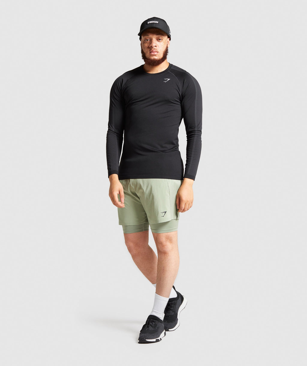 Gymshark Aspect 2 In 1 Shorts - Light Green