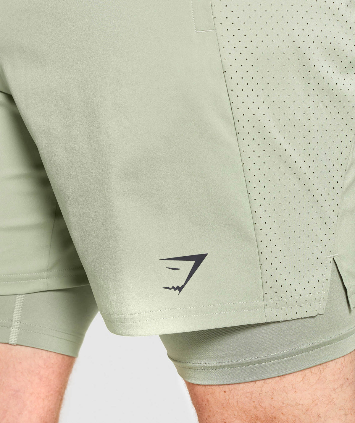 Gymshark Aspect 2 In 1 Shorts - Light Green