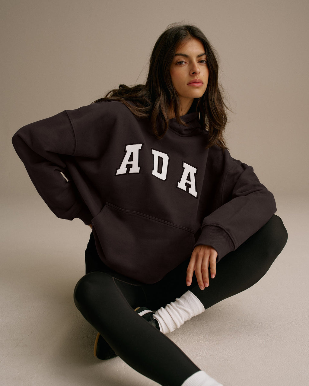 ADA Oversized Hoodie - Coffee Bean